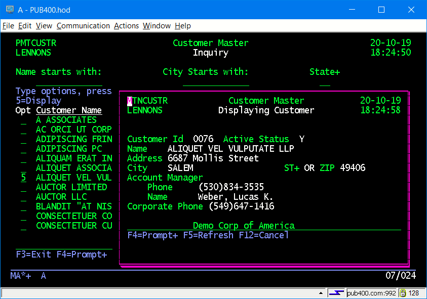 Inquiry Subfile